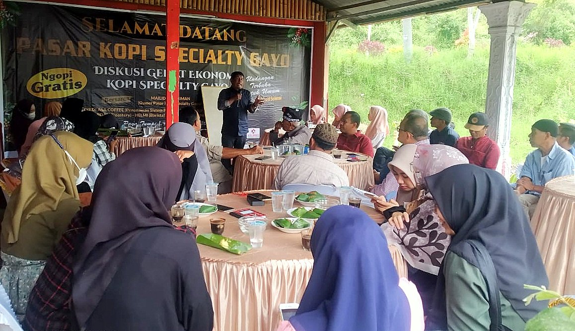 Rimba Kopi Gelar Diskusi di Momen Lounching Pasar Kopi Specialty Gayo