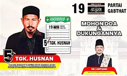 Maju Caleg DPRK, Tgk Husnan Siap Bantu Masyarakat Tidak Mampu