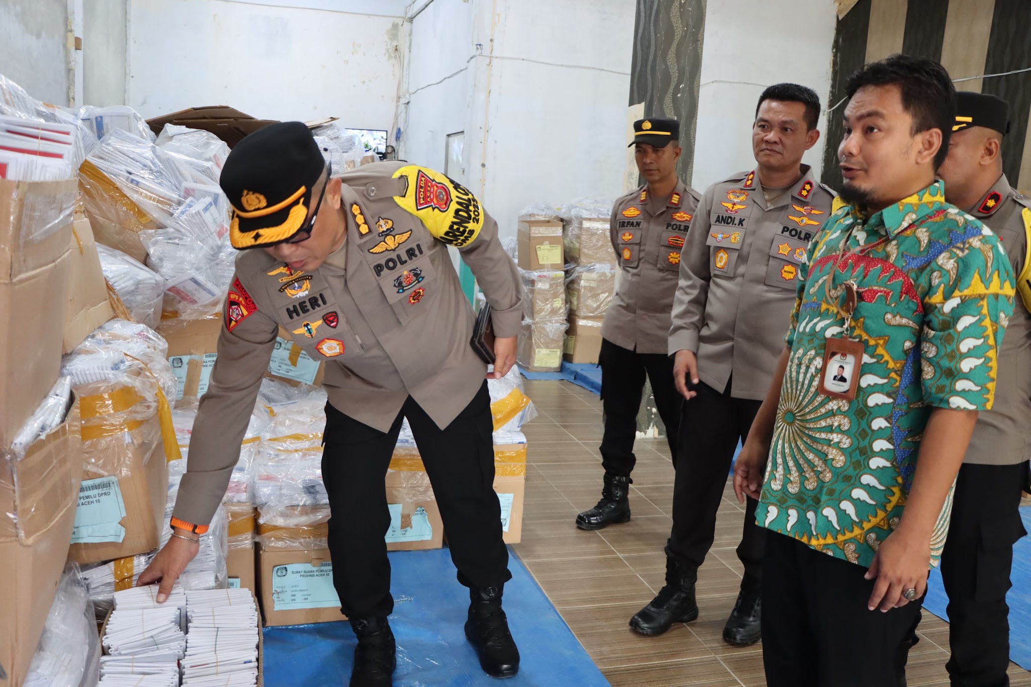 Satgas Opsda OMB Seulawah Cek Kesiapan Pengamanan Pemilu di Aceh Barat