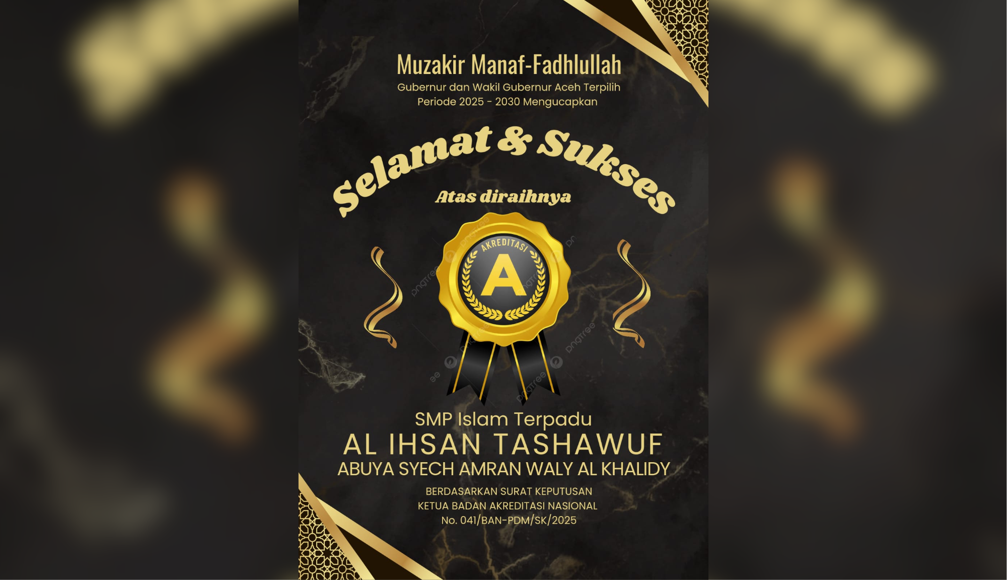 SMP IT Al Ihsan Tashawuf Raih Akreditasi A, Dapat Dukungan dari Banyak Tokoh