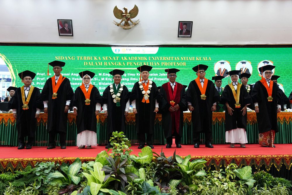 USK Kukuhkan Enam Profesor Baru dari Bidang Teknik dan MIPA