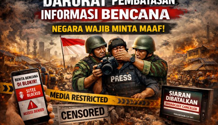 Darurat Pembatasan Informasi Bencana: KKJ Desak Presiden Minta Maaf