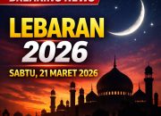 Lebaran 2026 Ditetapkan 21 Maret, Pemerintah: Hilal Belum Memenuhi Kriteria