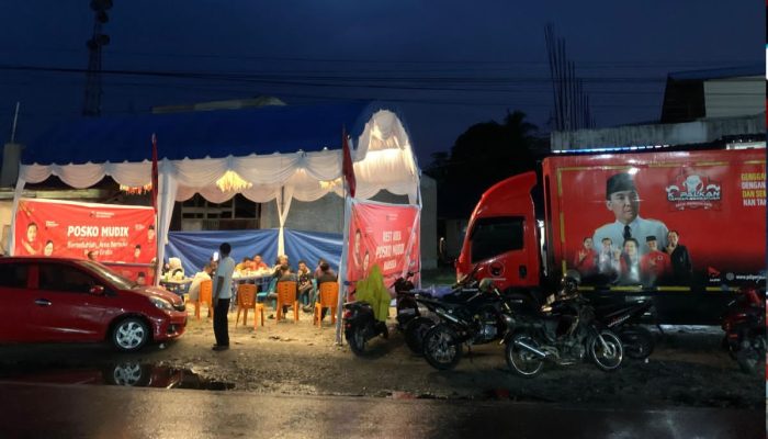 Gratis! Posko Mudik PDIP di Nagan Raya Bikin Pemudik Betah