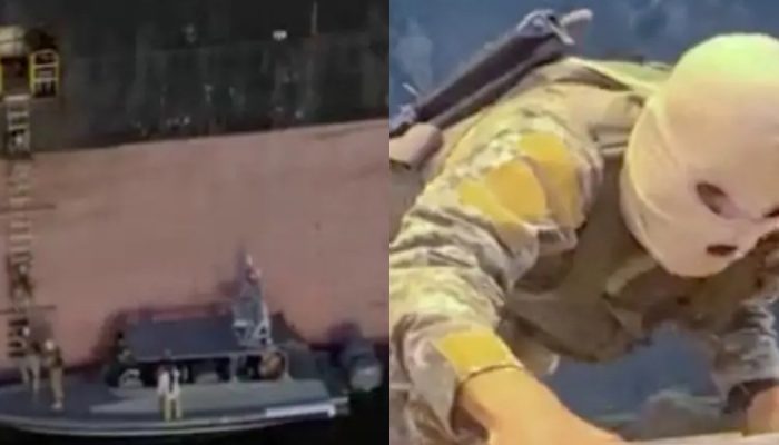 Viral Video Pasukan Iran Naiki Kapal MSC di Selat Hormuz