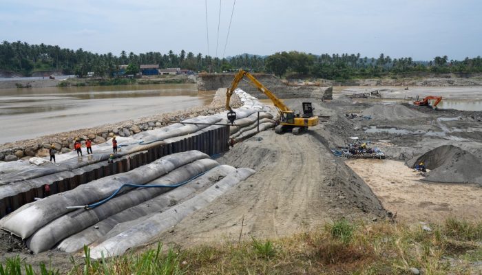 Pembangunan Bendung Pante Lhong II Dikebut, Safrizal: Semoga Sesuai Target